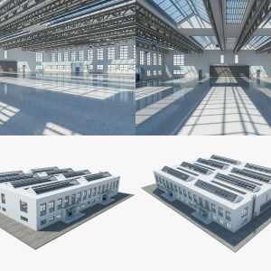 Warehouse interior and exterior