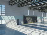 Warehouse interior and exterior