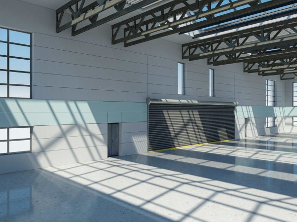 Warehouse interior and exterior