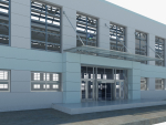 Warehouse interior and exterior