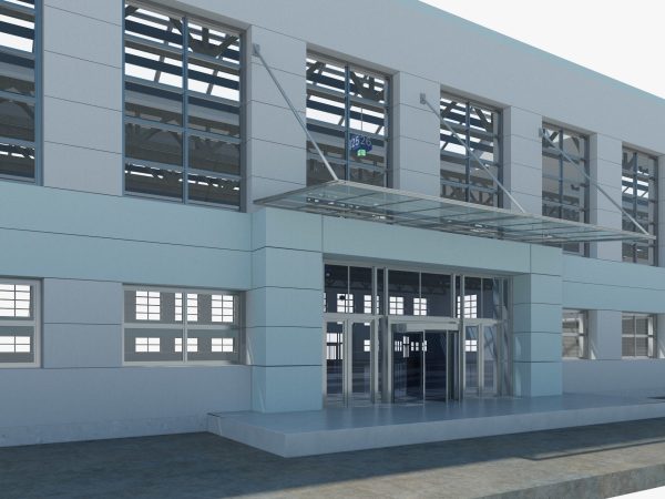 Warehouse interior and exterior
