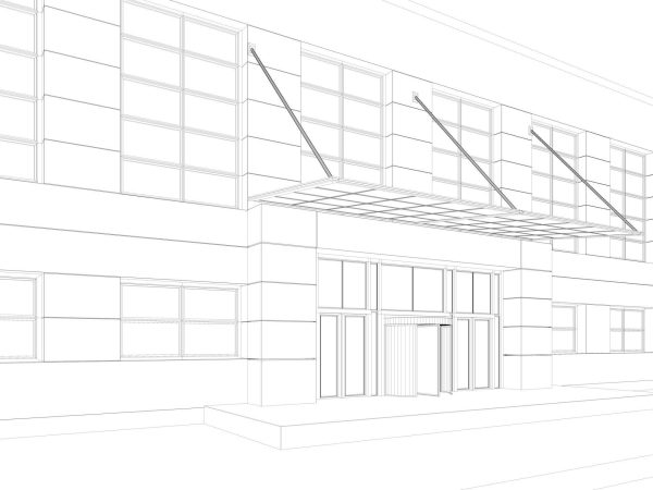 Warehouse interior and exterior