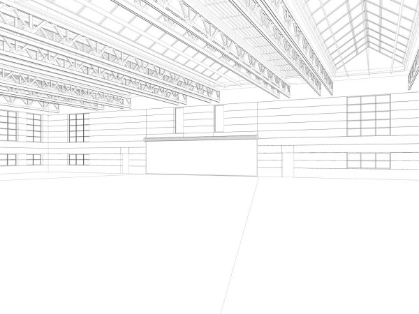 Warehouse interior and exterior
