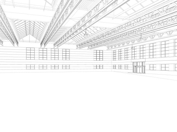 Warehouse interior and exterior