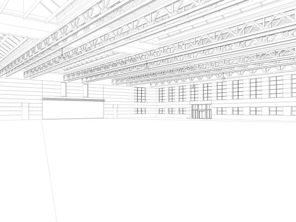 Warehouse interior and exterior