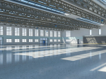 Warehouse interior and exterior