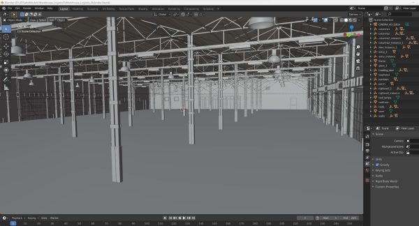 Warehouse Logistic 3 interior and exterior