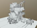 Warehouse-Trader house with clock