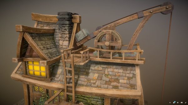 Warehouse-Trader house with clock
