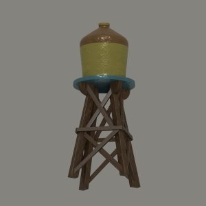 water-tower-3d-model-low-poly-obj-fbx-stl-dae