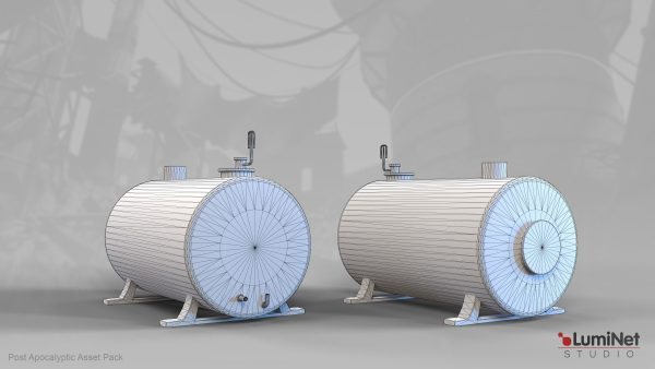 WatertankCylinderStanding 32 of 36 - Post Apocalyptic