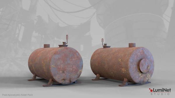WatertankCylinderStanding 32 of 36 - Post Apocalyptic