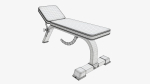 Weight flat bench adjustable 02