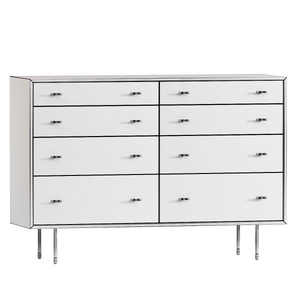 West Elm Modernist Wood Lacquer 6 drawer Dresser