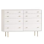 West Elm Modernist Wood Lacquer 6 drawer Dresser