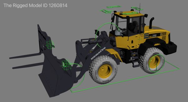 Wheel Loader Komatsu WA250 Rigged