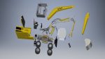 Wheeled Excavator  3d model
