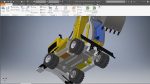 Wheeled Excavator  3d model
