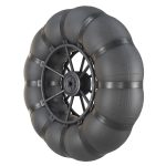 Wheels of an all-terrain vehicle and a swamp