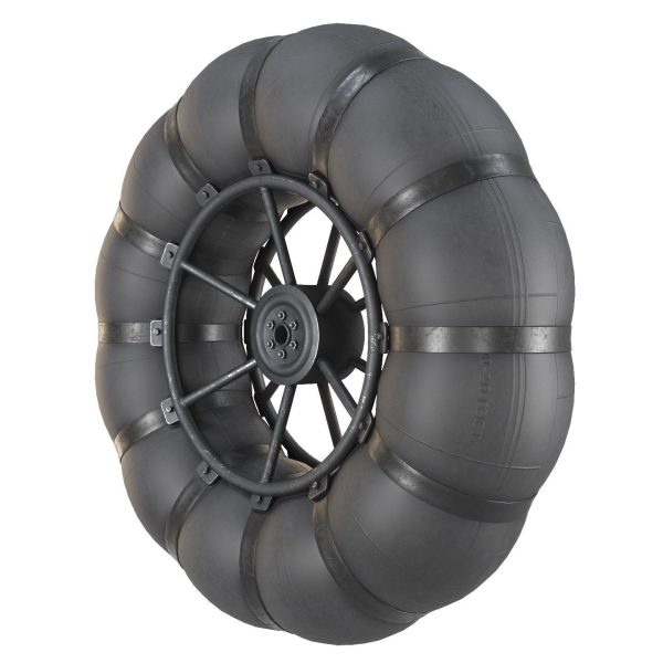 Wheels of an all-terrain vehicle and a swamp