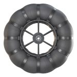 Wheels of an all-terrain vehicle and a swamp
