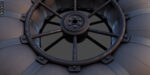 Wheels of an all-terrain vehicle and a swamp