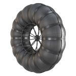 Wheels of an all-terrain vehicle and a swamp