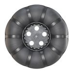 Wheels of an all-terrain vehicle and a swamp