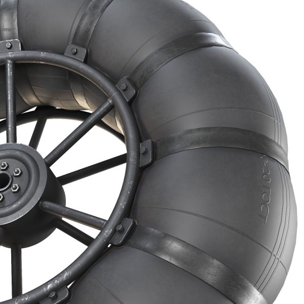 Wheels of an all-terrain vehicle and a swamp