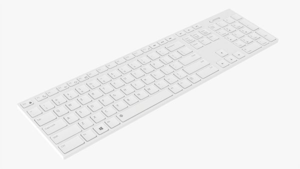 White wireless keyboard