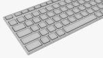 White wireless keyboard