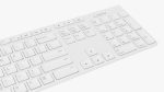 White wireless keyboard