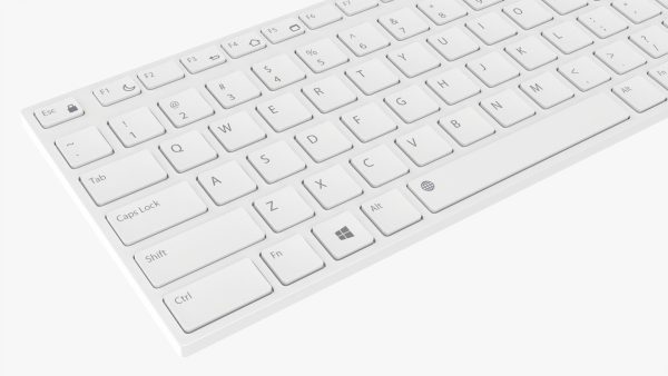 White wireless keyboard