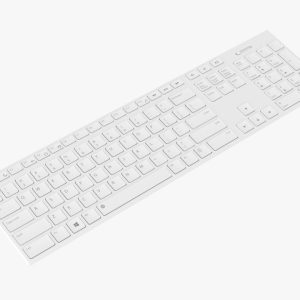 White wireless keyboard