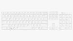 White wireless keyboard