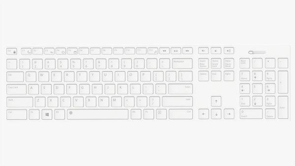 White wireless keyboard