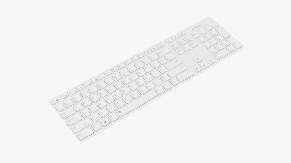 White wireless keyboard