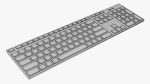 White wireless keyboard