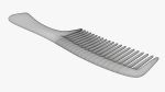 Wide teeth hair comb 2