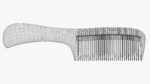 Wide teeth hair comb