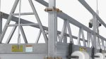 Window Cleaning Platform with Fastening to Roof Rigged