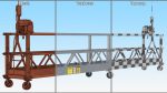 Window Cleaning Platform with Fastening to Roof Rigged