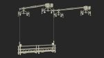 Window Cleaning Platform with Fastening to Roof Rigged