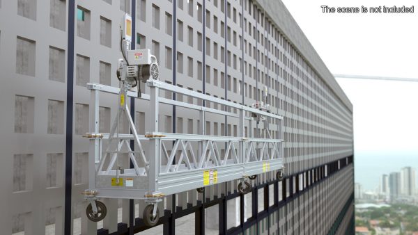 Window Cleaning Platform with Fastening to Roof Rigged
