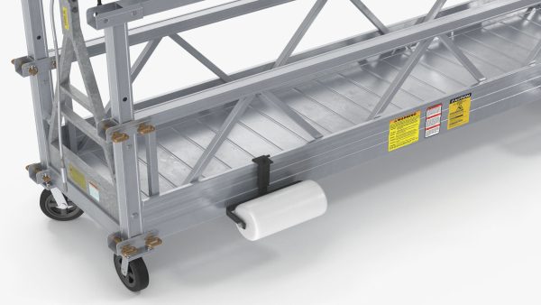 Window Cleaning Platform with Fastening to Roof Rigged