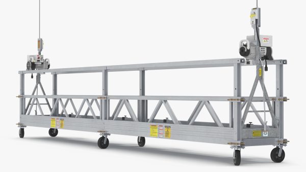 Window Cleaning Platform with Fastening to Roof Rigged