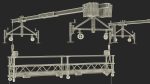 Window Cleaning Platform with Fastening to Roof Rigged