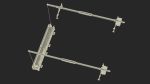 Window Cleaning Platform with Fastening to Roof Rigged