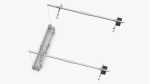 Window Cleaning Platform with Fastening to Roof Rigged
