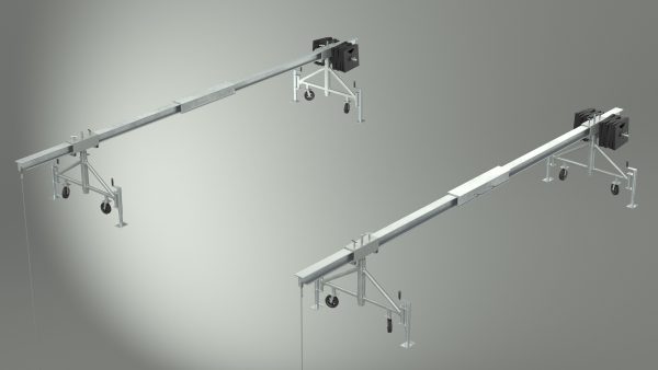 Window Cleaning Platform with Fastening to Roof Rigged